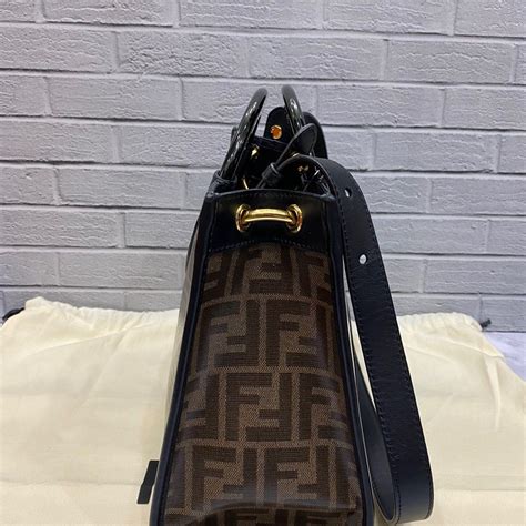 dimensions of small fendi runway tote